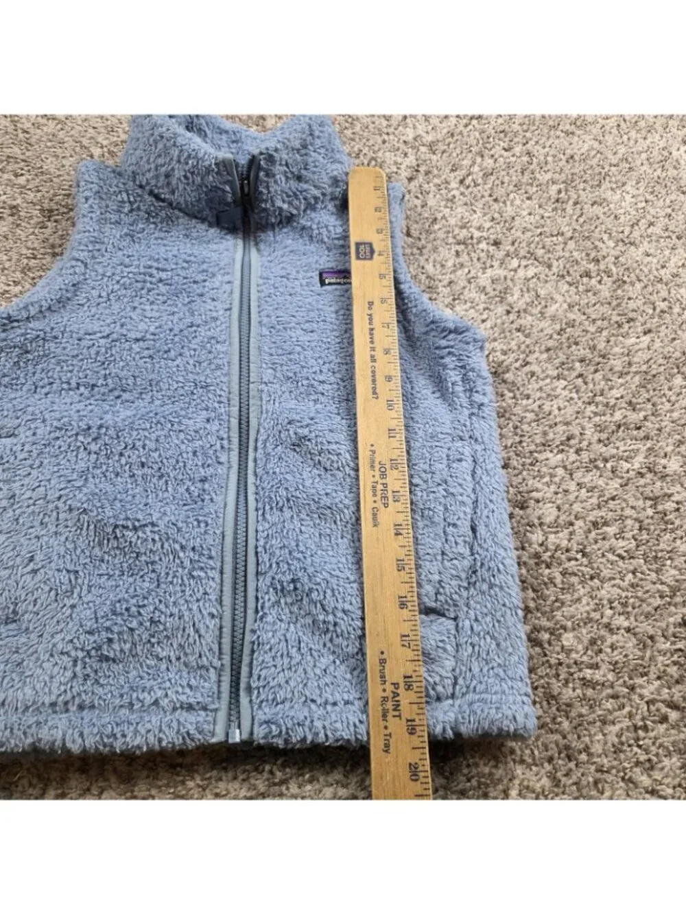 Patagonia Los Gatos Vest Girls Large Blue Full Zip - Picture 4 of 6